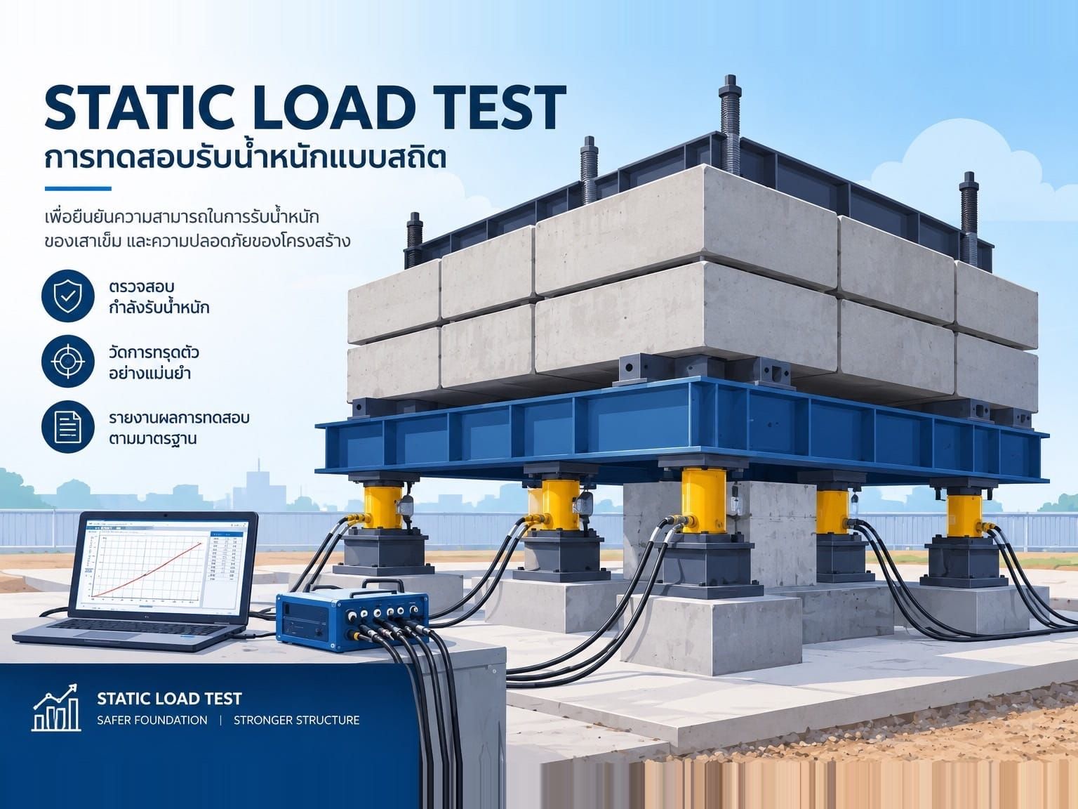 ทดสอบเสาเข็มแบบสถิต